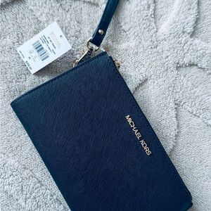 Michael Kors Black Wristlet Clutch